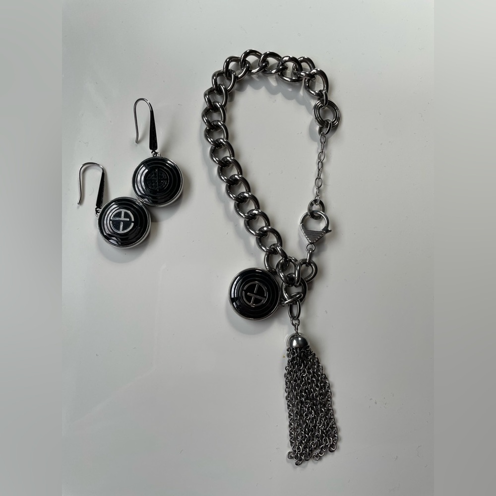 Emporio Armani bracelet and earrings